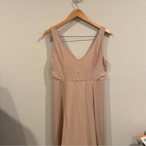 Show me Your MuMu Elegant Beige pink Sleeveless Dress size large
